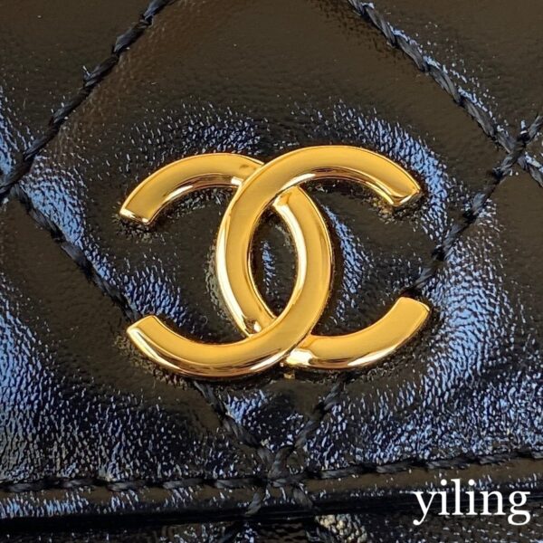 Chanel Mini New Cosmetics Bag With Gold Hard Ware - Image 9