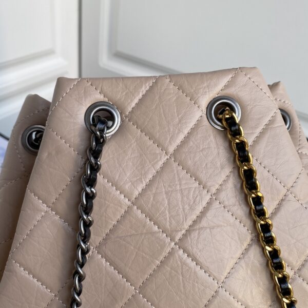 Chanel Mini Gabrielle Beige & Black Bucket Bag - Image 3