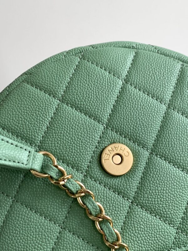 Chanel Cute Mini Logo Saddle Bag - Image 8