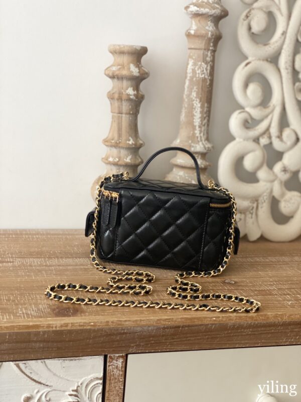 Chanel Mini Cosmetics Black Bag - Image 6