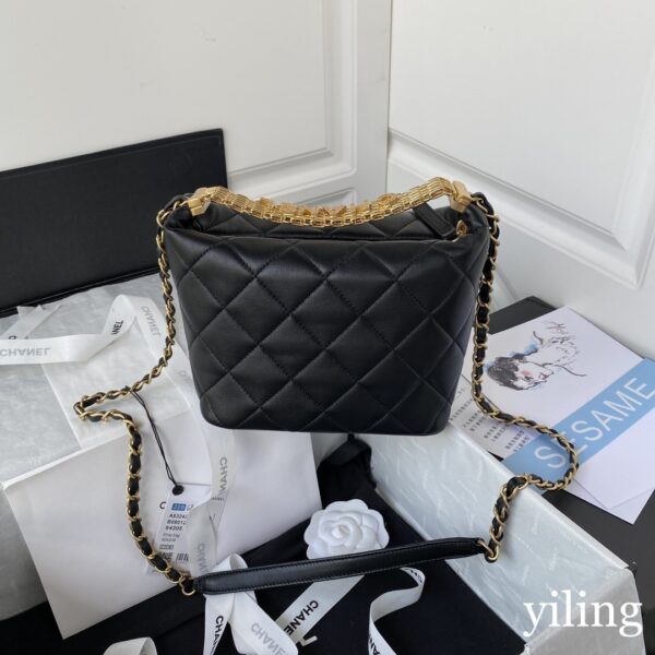 Chanel Mini Hobo Black Bag - Image 2