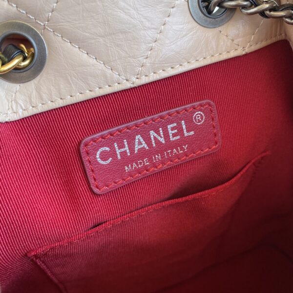 Chanel Mini Gabrielle Beige & Black Bucket Bag - Image 4