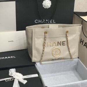 Chanel Mini Tote White With Gold Hard Ware Bag | Buy Chanel Mini Tote White With Gold Hard Ware Bag Online