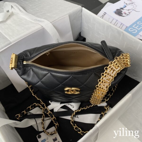 Chanel Mini Hobo Black Bag - Image 5