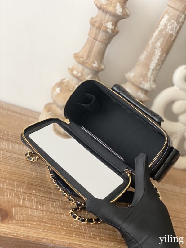 Chanel Mini Cosmetics Black Bag - Image 2