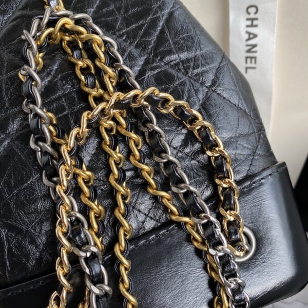 Chanel Mini Gabrielle Black Bucket Bag - Image 5