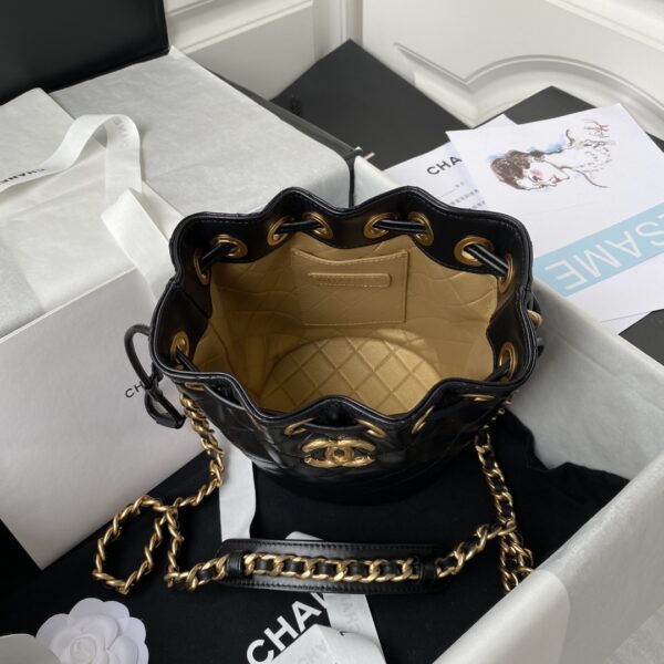 Chanel Mini Bucket Black Bag - Image 5