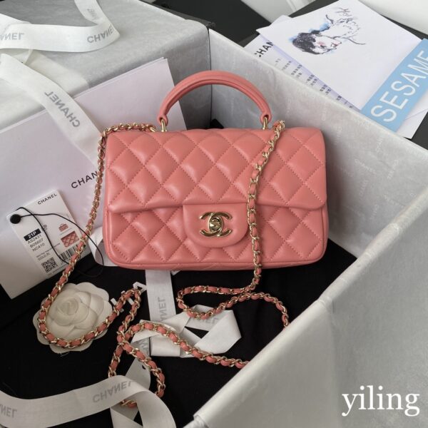 Chanel Classic Rhombic Flap Bag - Image 9