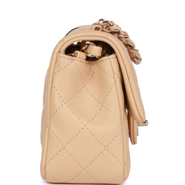 Chanel Mini Rectangular Flap Bag Beige - Image 9