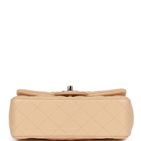 Chanel Mini Rectangular Flap Bag Beige - Image 6