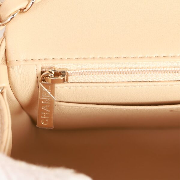 Chanel Mini Rectangular Flap Bag Beige - Image 2