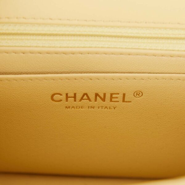 Chanel Mini Square Flap Bag Yellow - Image 4