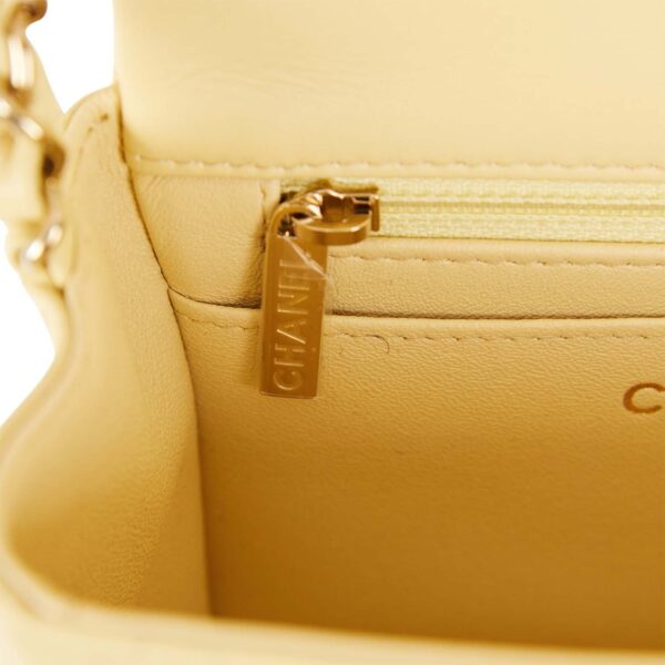 Chanel Mini Square Flap Bag Yellow - Image 3