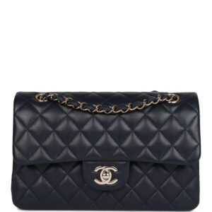 Chanel Mini Classic Double Flap Navy Lambskin