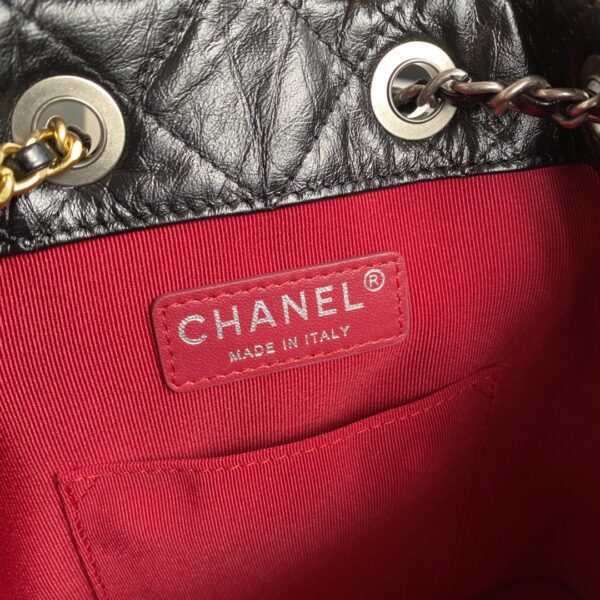 Chanel Mini Gabrielle Black Bucket Bag - Image 3