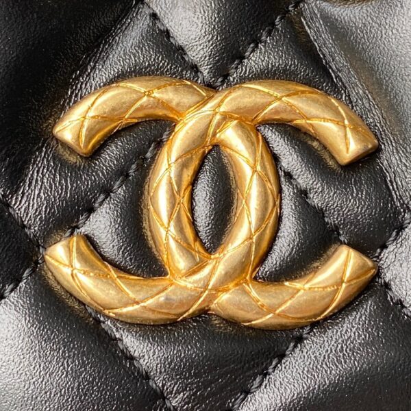 Chanel Mini Bucket Black Bag - Image 9