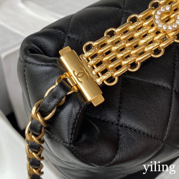 Chanel Mini Hobo Black Bag - Image 7