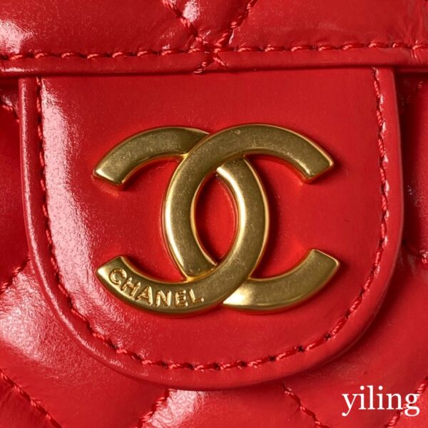 Chanel Mini Hobo Red Bag - Image 9