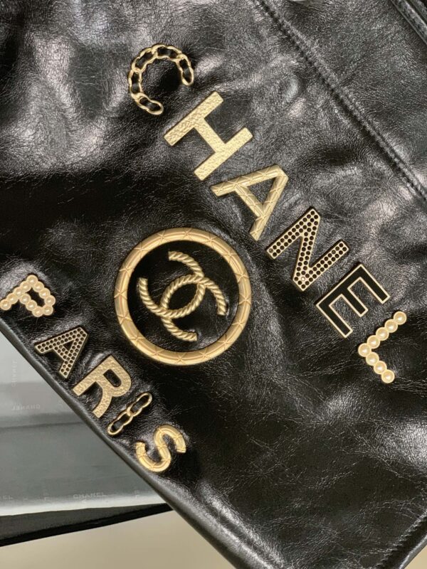 Chanel Mini Tote Black With Gold Hard Ware Bag - Image 2