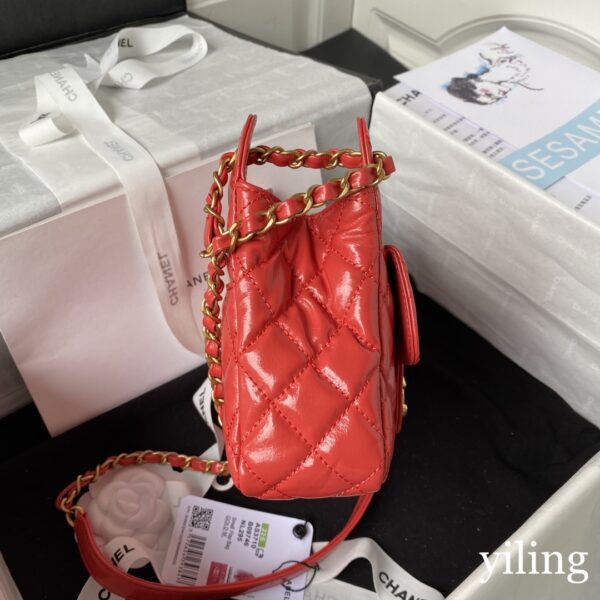 Chanel Mini Hobo Red Bag - Image 7