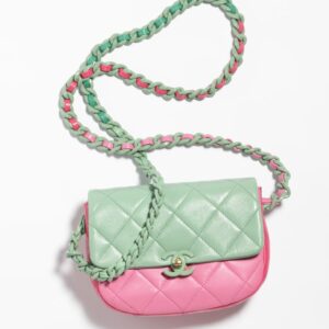 Chanel Cute Mini Bag Pink & Green | Where To Buy Chanel Cute Mini Bag Pink & Green