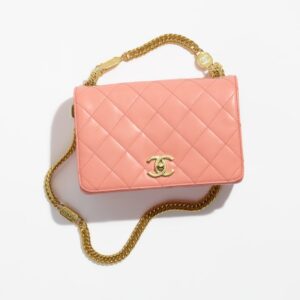 Chanel Mini Flap Gold-Tone Metal Light Orange bag | Buy Chanel Mini Flap Gold-Tone Metal Light Orange bag Online