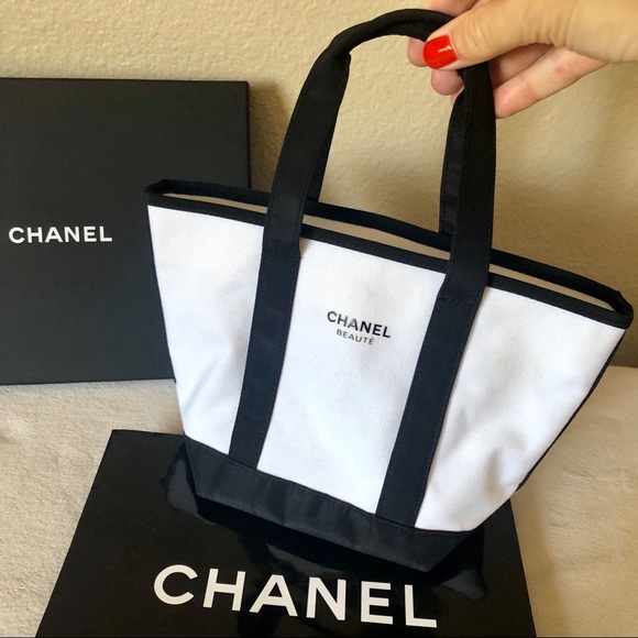 Chanel Beauty Mini Canvas Tote Bag
