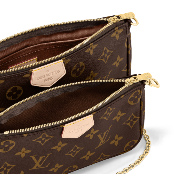 Louis Vuitton Mini Multi Pochette Accessoires With Green strape - Image 5