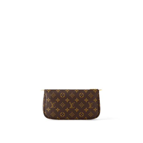 Louis Vuitton Mini Multi Pochette Accessoires With Pink strape - Image 4