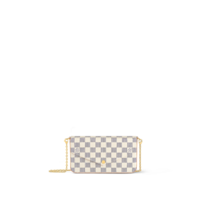 Louis Vuitton Mini Damier Azur Canvas Félicie Pochette | Where To Buy Louis Vuitton Mini Damier Azur Canvas Félicie Pochette | Buy Online Félicie Pochette