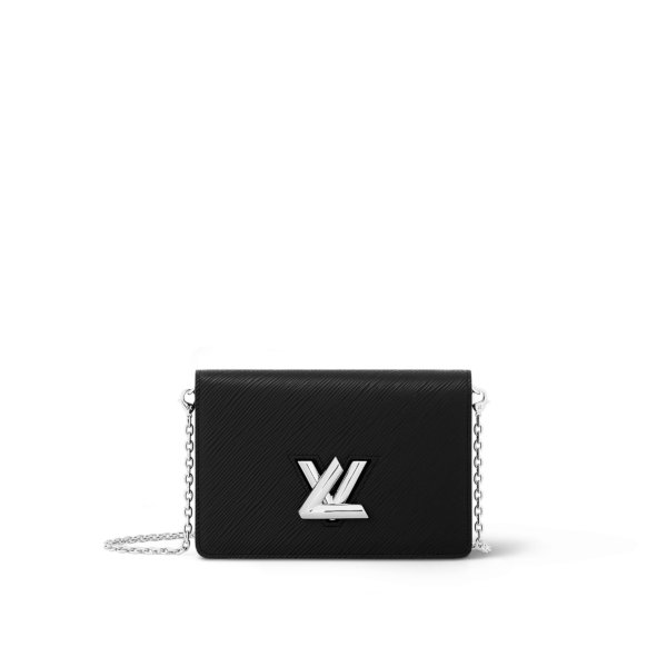 Louis Vuitton Twist Belt Chain Wallet With Silver HardWare | louis vuitton twist belt chain wallet For Sale | louis vuitton twist belt chain wallet review